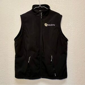 University of Colorado Medicine Vest Men’s XL Black Soft Shell Full Zip CU Top